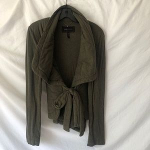 MOSS GREEN ‼️BCBG, PLUSH WRAP JACKET - MEDIUM